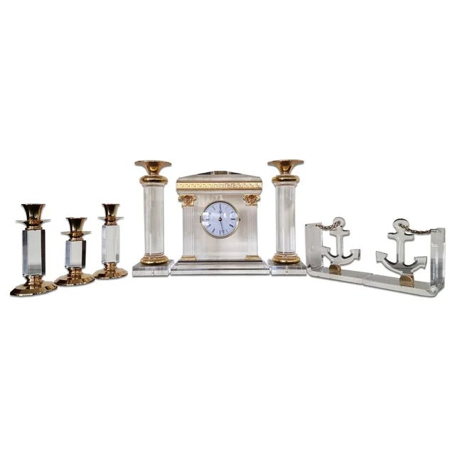 Vintage Spanish Mantel Clock, Set of 8 For Sale - Image 13 of 13