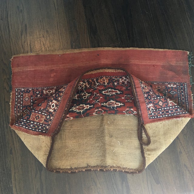 Large Vintage Embroidered Camel Saddle Bag Chairish