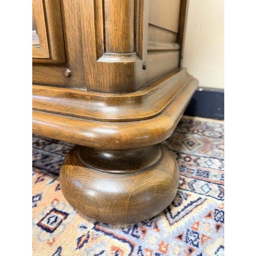 Dutch Brutalist Oak Tallboy or Chest of Drawers, 20th Century For Sale - Image 5 of 8