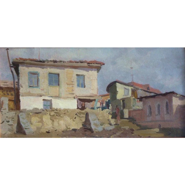 Crimea. 1957, oil on cardboard, 35x71 cm This piece is attributed to the mentioned designer/maker. It has no attribution...