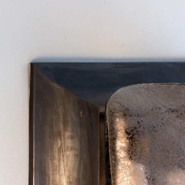 1950s Wall Lights in Etched Glass and Metal from Seguso, 1950s, Set of 4 For Sale - Image 5 of 12