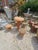 Tuscan Terracotta Mushroom Chairs and Table, 1970s, Set of 5 For Sale - Image 4 of 8