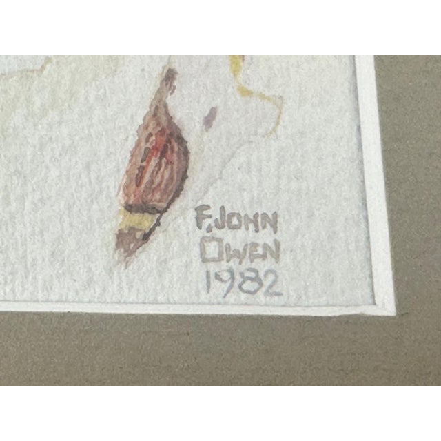 F. John Owen, Shutters, 1984, Watercolour For Sale - Image 4 of 10