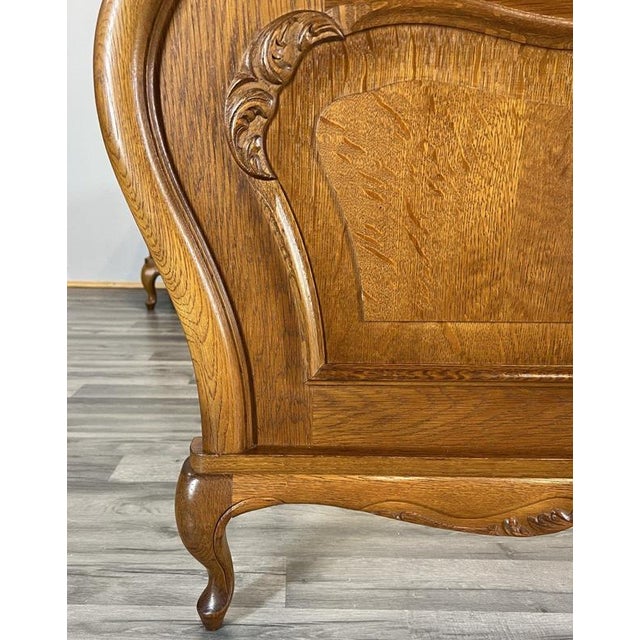 Vintage French Louis XVI Double Bed Frame with Bedside Tables For Sale - Image 6 of 14