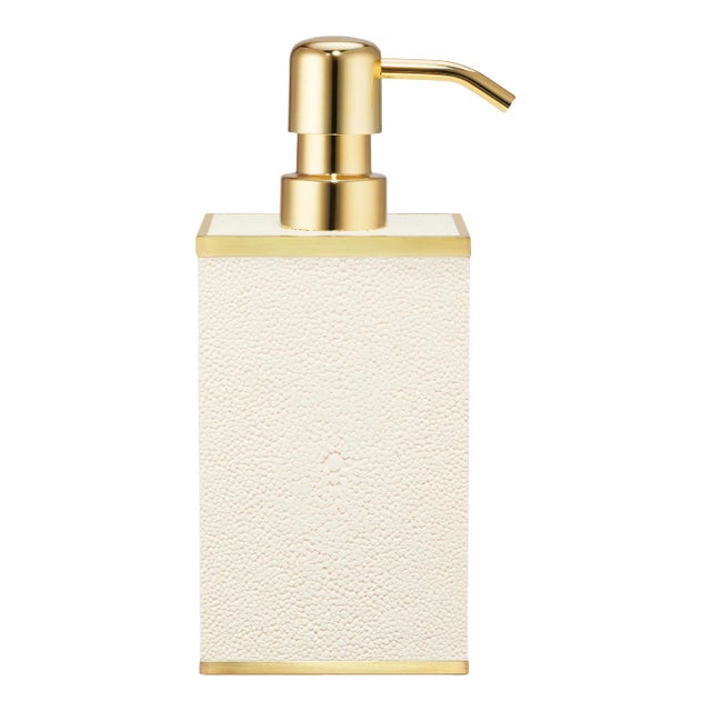 AERIN Faux Shagreen Soap Pump, Cream For Sale