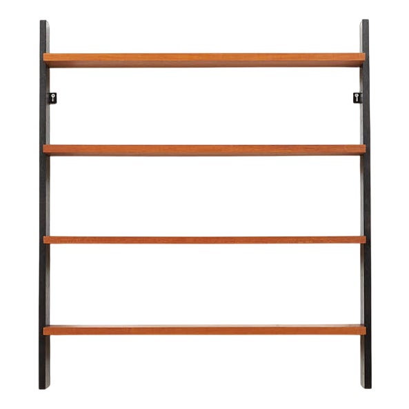 Wall Shelf in Teak by Dieter Waeckerlin for Idealheim, 1955 For Sale