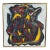 1980s Mid-Century Geometric Painting For Sale