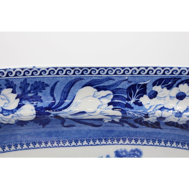 Circa 1820-30 English "Fallow Deer" Pattern Pearlware Platter For Sale In Raleigh - Image 6 of 9
