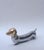 Brutalist Brass and Aluminium Teckel Dog Figure, 1970s, in Very Good conditions. Designed 1970 to 1979