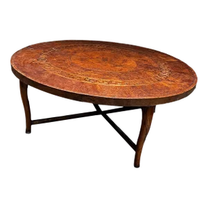 Early 20th Century Continental Neoclassical Inlaid Walnut Center Table