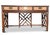 Mid-Century Modern Rattan Side Table with Glazed Top, 1950s For Sale - Image 4 of 10