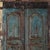 Armoire constructed from antique Indian painted teakwood doors and architectural elements, showcasing the depth, patina,...