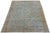 Antique Mahal Wool Rug in Muted Muted Sky Blue and Terracotta For Sale - Image 9 of 11