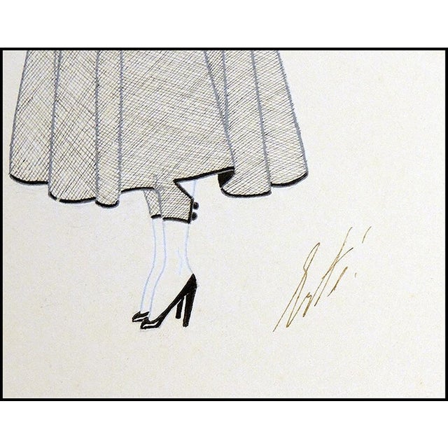 Art Deco Early 20th Century Bendel Dress, Erté For Sale - Image 3 of 8