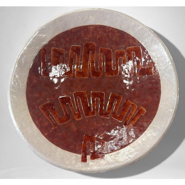 Brutalist Style French Porcelain Stoneware Centerpiece For Sale - Image 4 of 18