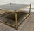 Maison Jansen Vintage Maison Jansen Style Hollywood Regency Smoke Glass Top Brass Coffee Table For Sale - Image 4 of 7