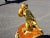 Elegant Lady French Style Marquetry Gilt Bronze Desk/Table With Clock for Home and Office. For Sale - Image 9 of 13