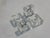 1980s Postmodern Clear Crystal Cube Napkin Rings – Set of 4 For Sale In Atlanta - Image 6 of 8