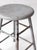 Wood Antique Gray Painted Wood Stool For Sale - Image 7 of 13