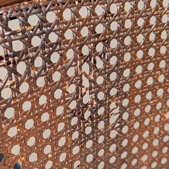 Wood Regency Revival Cane Barrel-Back Armchair, 1970s For Sale - Image 7 of 18