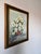 Beautiful 1969 vintage still life oil on canvas depicting a lush bouquet of white and pale yellow flowers arranged in a...