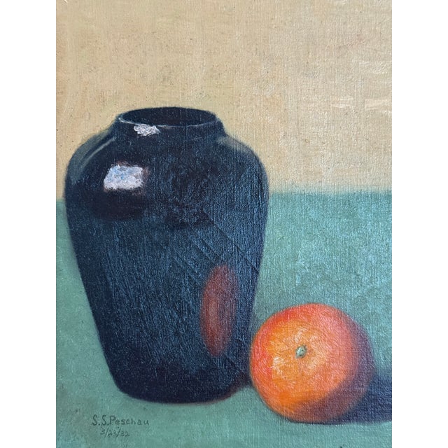 1930’s Still Life With Orange For Sale In Boston - Image 6 of 7