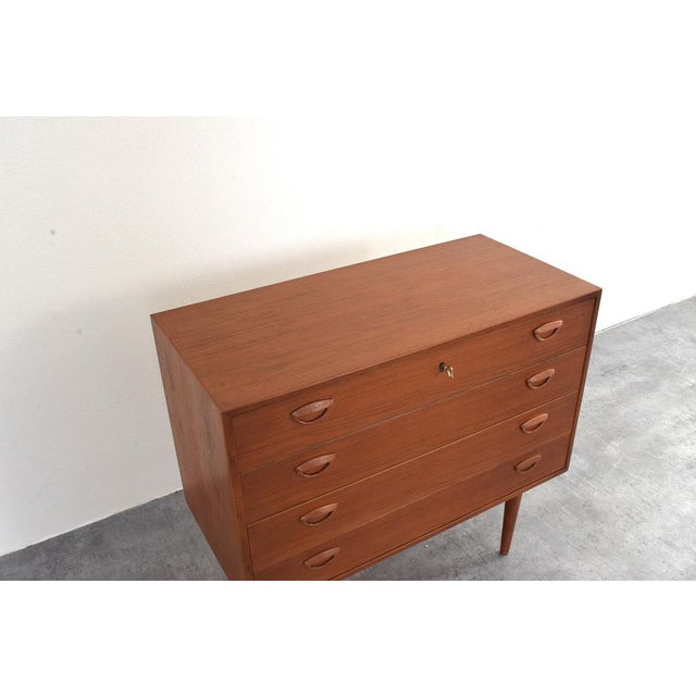 Teak Chest of Drawers by Kai Kristiansen for Feldballes Møbelfabrik, Denmark, 1960s For Sale - Image 13 of 17