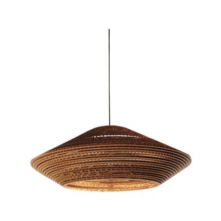Modern Recycled Cardboard Pendant Light For Sale