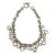 Vintage Givenchy Chromed Metal Chain and Ball Pendant Necklace 1980's For Sale