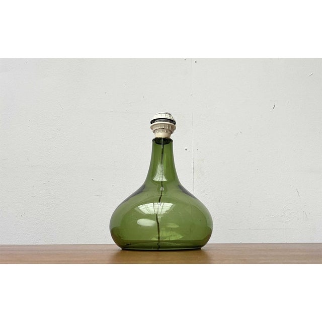 Mid-Century Danish Glass Table Lamp from Holmegaard, 1960s For Sale - Image 9 of 18