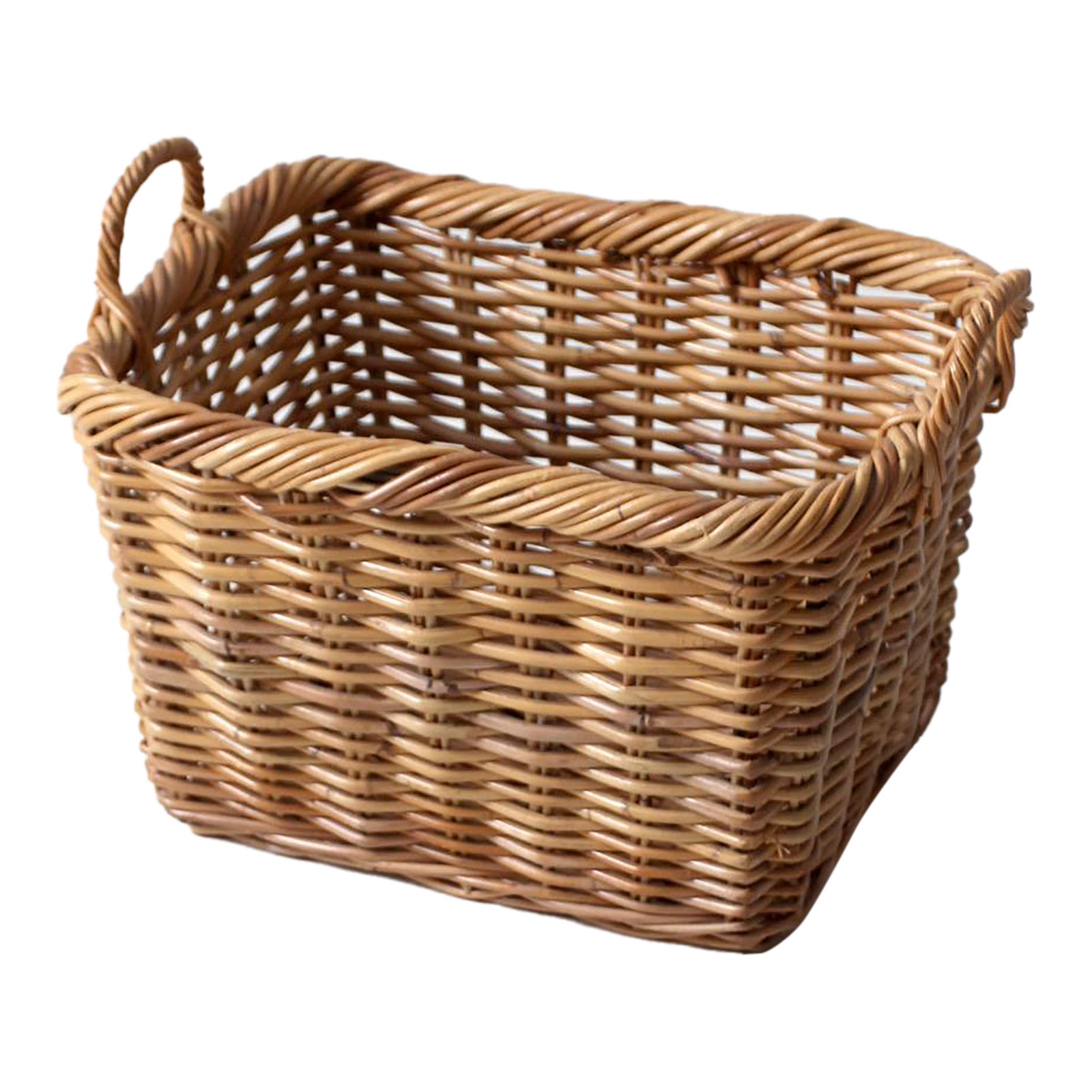 Vintage Woven Storage Basket | Chairish