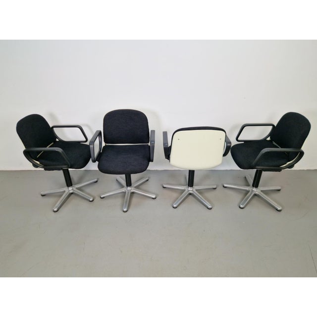 Vintage Space Age Office 232 Chairs by Wilhelm Ritz for Wilkhahn, 1970s, Set of 4 For Sale - Image 11 of 16