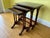 Mahogany Cross-Branded Nesting Tables, 1890s, Set of 3 For Sale - Image 4 of 5