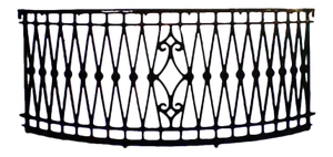 Balcony - Antique Wrought Iron Demilune