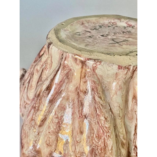 Hollywood Regency Vide Poche Pink color Ceramic Ashtray, Italy, 1960s For Sale - Image 4 of 9