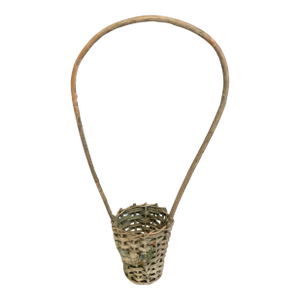 Antique Barbola Roses Funeral Basket
