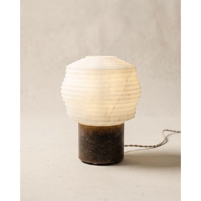 Not Yet Made - Made To Order Papyrus Alabaster Table Lamp by Luis Gimeno For Sale - Image 5 of 9