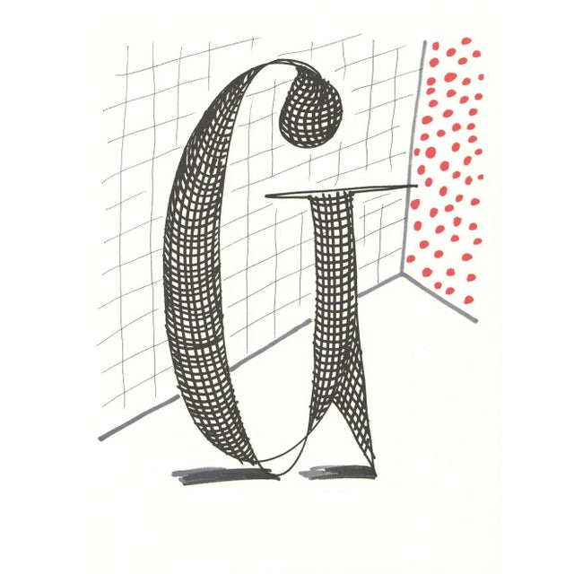 1991 'G' From 'Hockney's Alphabet' by David Hockney For Sale