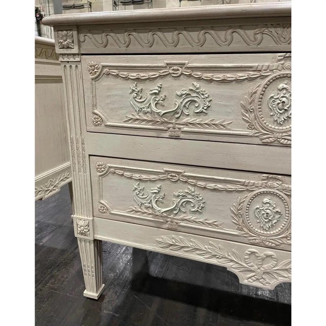 Shabby Chic Late 20th Century French Louis XV Style Chests by Interior Crafts- A Pair For Sale - Image 3 of 11