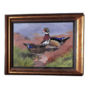 Mid 20th Century Richard Britton (b.1931-) Gamebirds Oil on Canvas Provenance: The c.z. Guest Estate