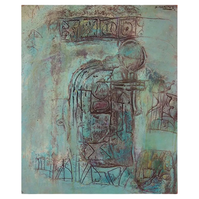 Hector Ramirez Ortega, Composition, 1990, Mixed Media For Sale