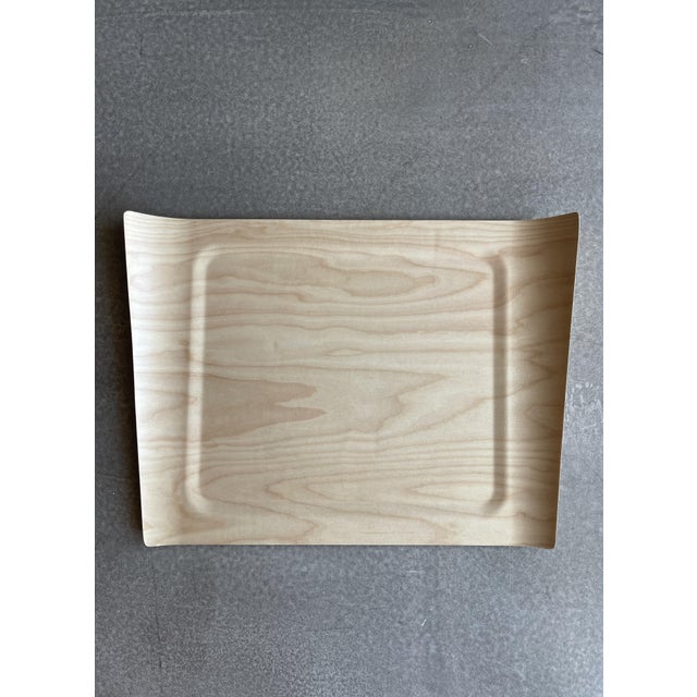 Mid-Century Modern 1980s Jean Pierre Boutillier Bentwood Molded Sculpture Tray Axis Paris France For Sale - Image 3 of 9