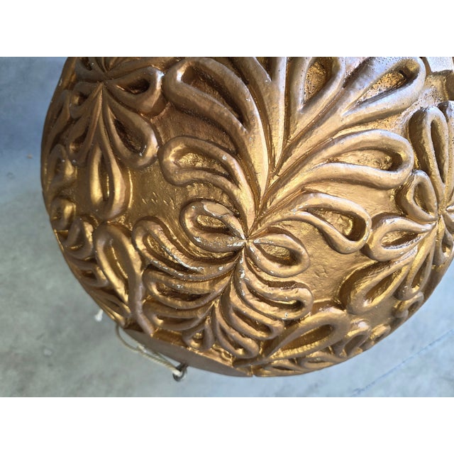 Vintage Colossal Department Store 2 Ft Gold Ornament Window Display For Sale - Image 12 of 12