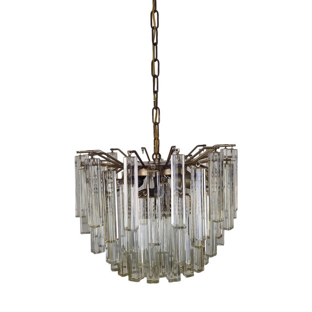 Mid-Century Modern Murano Glass Chandelier from Venini, 1960s For Sale