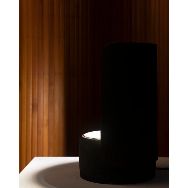 Sculptural Table Lamp in Turned Ceramic, 1970s For Sale - Image 9 of 12