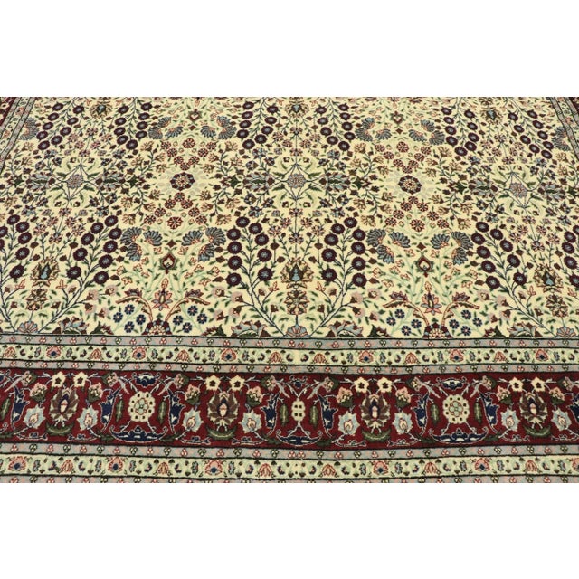 Vintage Turkish Harker Millefleur Rug, 07'07 X 10'09 For Sale - Image 4 of 11