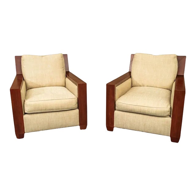 Pair of Lounge Chairs Designed by John Hutton for Sutherland For Sale