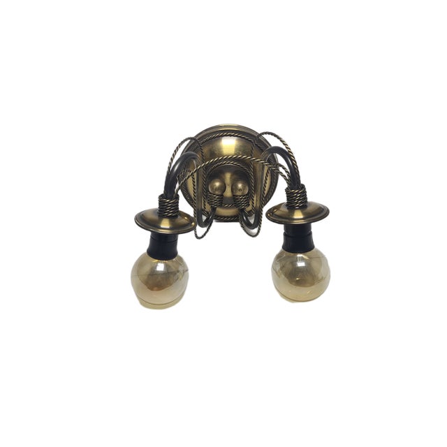 Art Nouveau Two-Armed Wall Lamp, Poland, 1970s For Sale - Image 17 of 18
