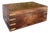 Antique Brass Inlaid Wooden Dressing Vanity Travel Box For Sale