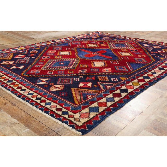 Textile Vintage Persian Lori Rug - 06'10 X 09'04 For Sale - Image 7 of 9